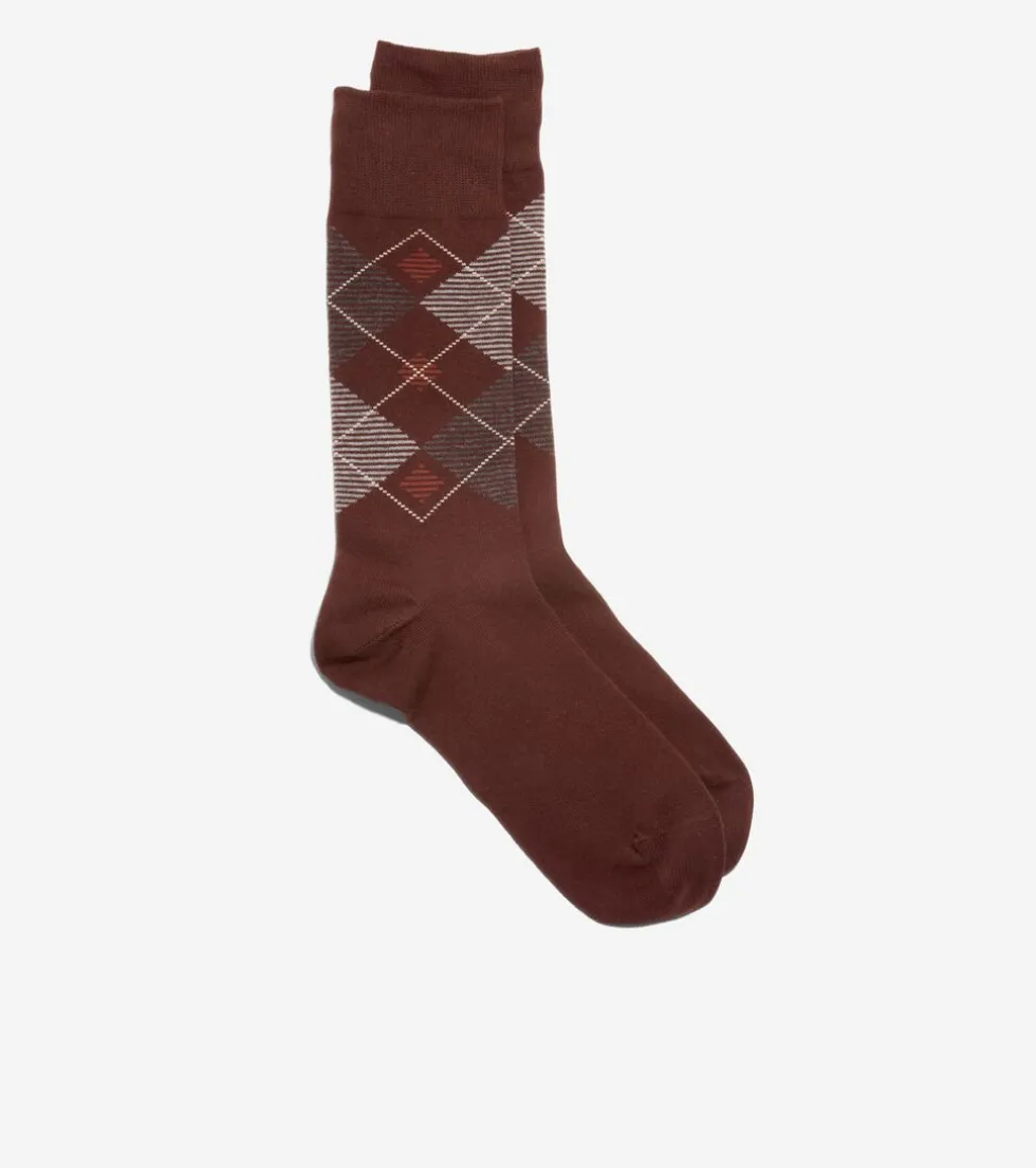 1-pack-stripped-diamond-dress-PguOMqLm-1.webp Online Cole Haan 1 Pack Stripped Diamond Dress Crew Socks DarkBrown