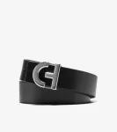 Best Cole Haan 32mm Logo Plaque Belt Black