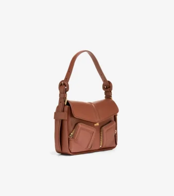 Clearance Cole Haan Chance Shoulder Bag DarkCuoio