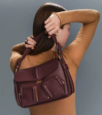 Sale Cole Haan Chance Shoulder Bag Bloodstone