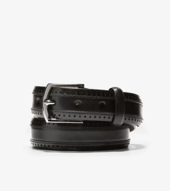Fashion Cole Haan Dawson 32mm Perforated Belt Black
