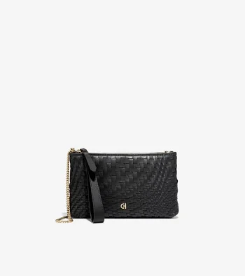 Best Cole Haan Essential Pouch GenevieveWeaveBlack
