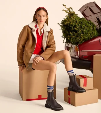 Online Cole Haan Faux Suede Shearling Jacket Hazelnut