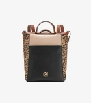 Best Cole Haan Grand Ambition Small Convertible Luxe Backpack Leopard-Black-DarkChocolate-BritishTan-Sesame