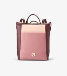 Discount Cole Haan Grand Ambition Small Convertible Luxe Backpack PorcelainPink-Bloodstone