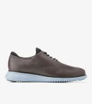 Discount Cole Haan Men's 2.ZER&Oslash;GRAND Laser Wingtip Oxfords Pavement-CelestialBlue-Black
