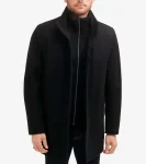 Best Cole Haan Men's 34" Classic Stand Car Coat Black