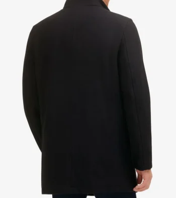 Best Cole Haan Men's 34" Classic Stand Car Coat Black