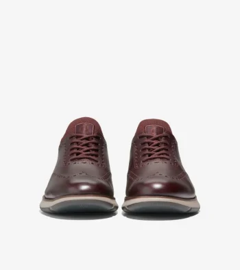 Best Cole Haan Men's 4.ZERØGRAND Oxford Bloodstone-Pinot-DarkLatte