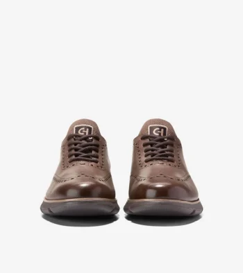 Clearance Cole Haan Men's 4.ZERØGRAND Oxfords Lava-Pavement-DarkChocolate