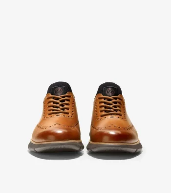 Hot Cole Haan Men's 4.ZER&Oslash;GRAND Wingtip Oxfords BritishTan-Java