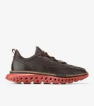 Hot Cole Haan Men's 5.ZER&Oslash;GRAND Wingtip Oxfords Chocolate-Black-RedOchre