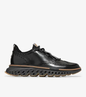 Sale Cole Haan Men's 5.ZER&Oslash;GRAND Wingtip Oxfords Black-Pavement-Stormcloud