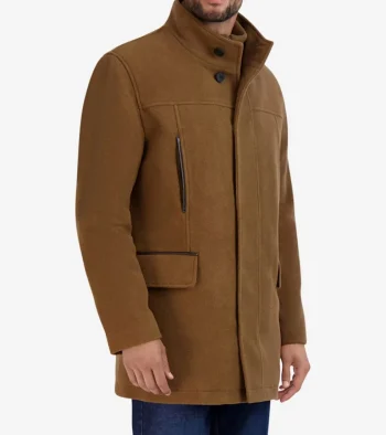 Discount Cole Haan Men's All-Weather Car Coat Camel
