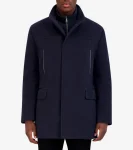 Sale Cole Haan Men's All-Weather Car Coat Navy