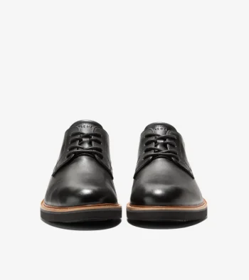 Discount Cole Haan Men's American Classics Montrose Plain Toe Oxfords Black-DarkChocolate