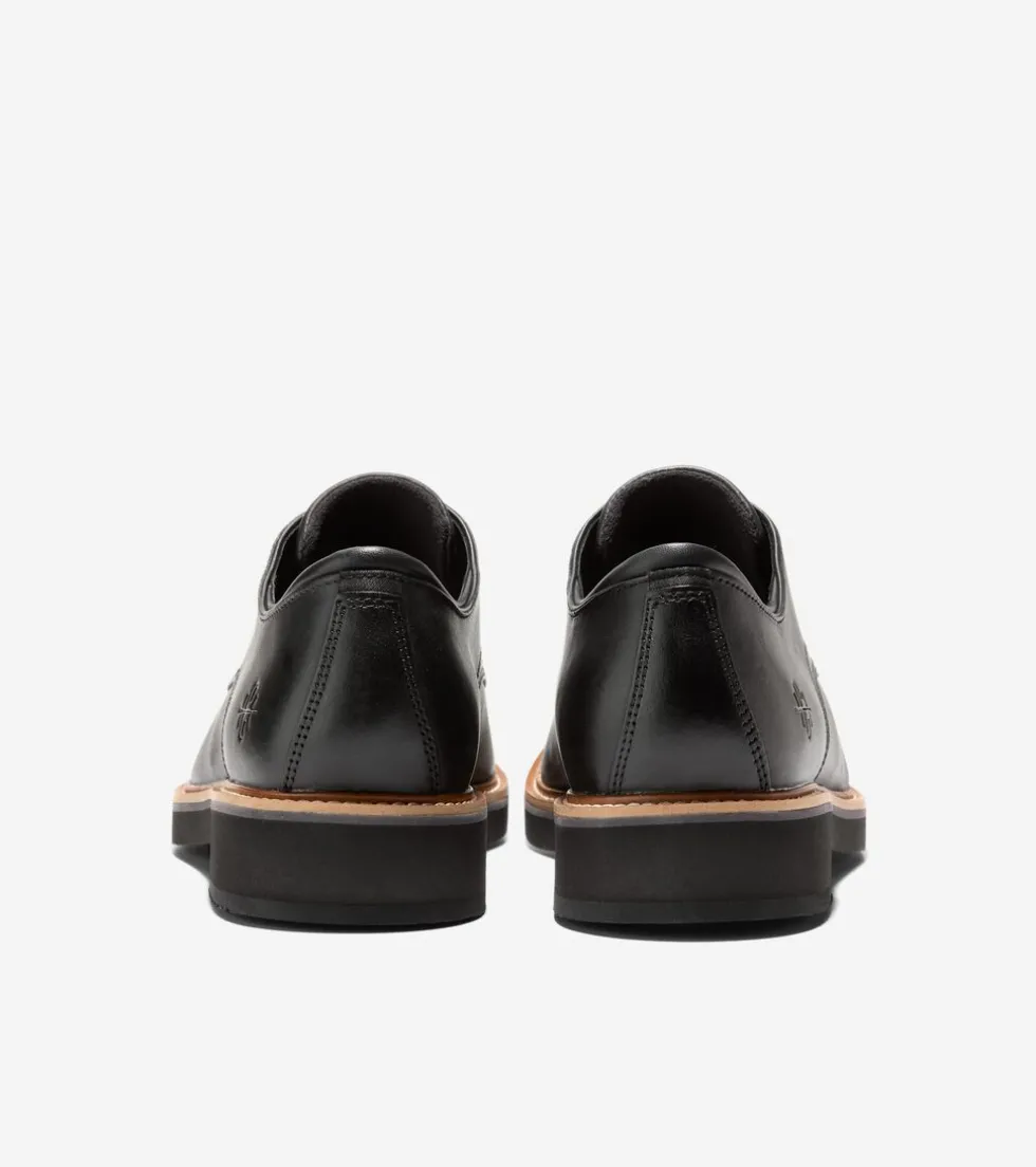 mens-american-classics-montros-hmsPqUuT-2.webp Discount Cole Haan Men's American Classics Montrose Plain Toe Oxfords Black-DarkChocolate