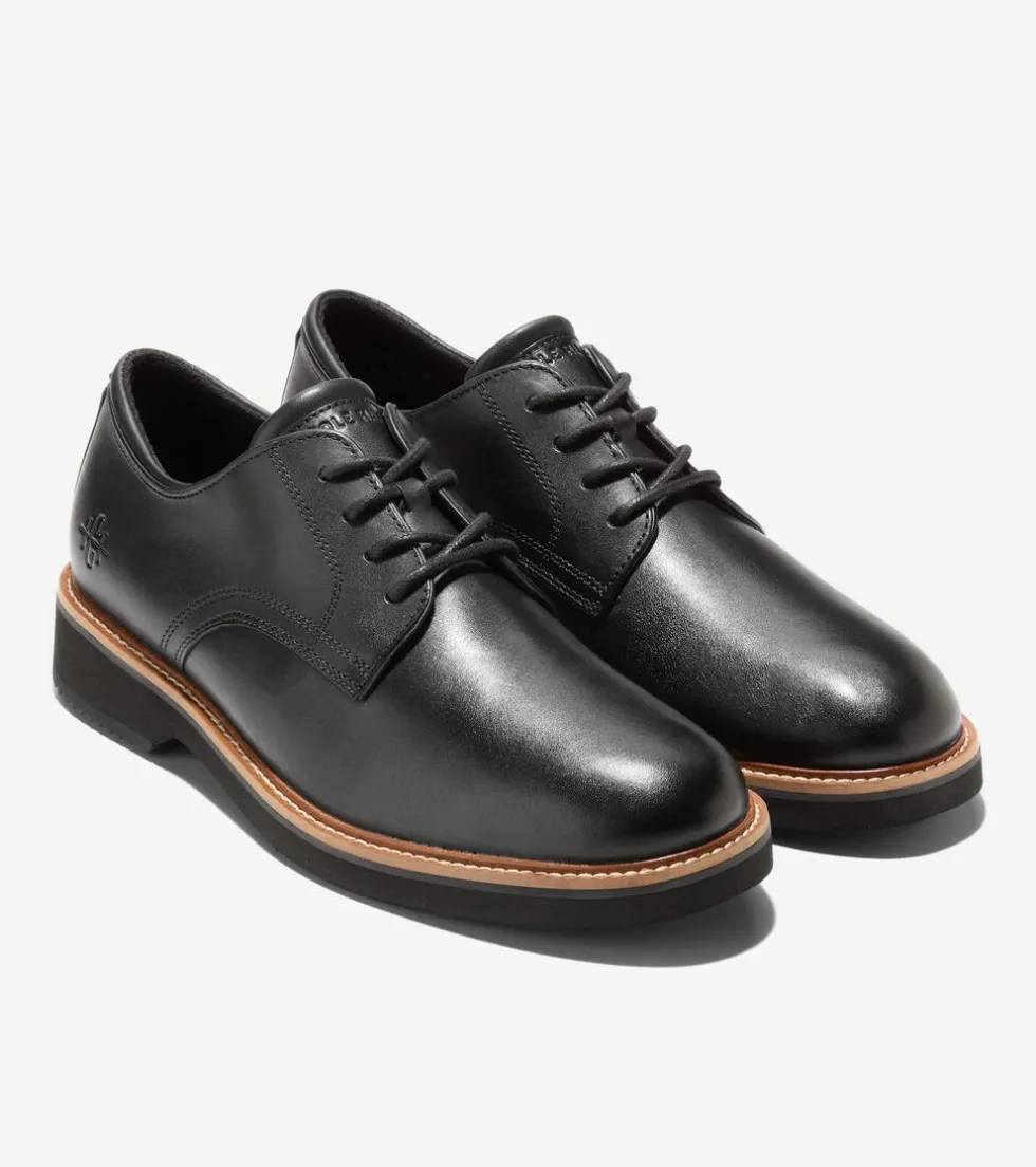 mens-american-classics-montros-hmsPqUuT-4.webp Discount Cole Haan Men's American Classics Montrose Plain Toe Oxfords Black-DarkChocolate