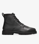 Fashion Cole Haan Men's American Classics Waterproof Plain Toe Boots Black