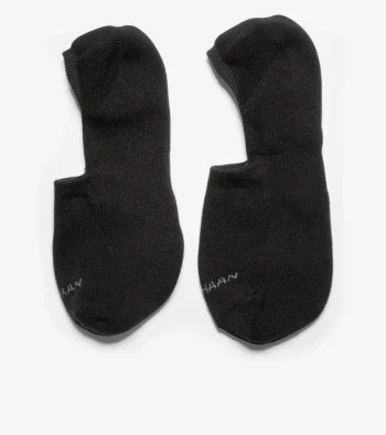 Sale Cole Haan Men's Casual Cushion Sock Liner – 2 Pack Black