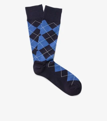 Fashion Cole Haan Men's Classic Argyle Crew Socks Navy