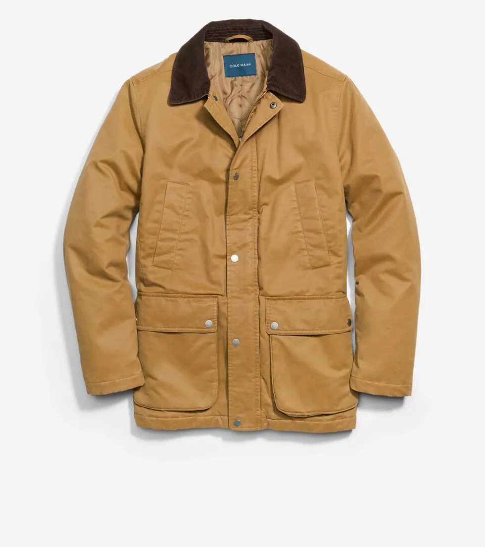 mens-coated-rain-jacket-dWqeQhYS-2.webp Online Cole Haan Men's Coated Rain Jacket Khaki