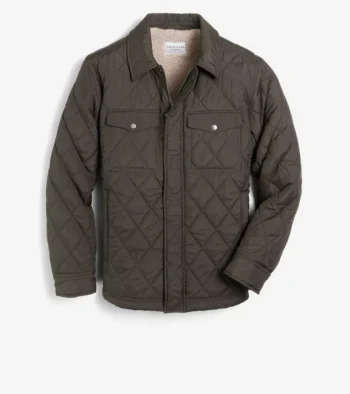 Hot Cole Haan Men's Diamond Quilted Jacket Olive