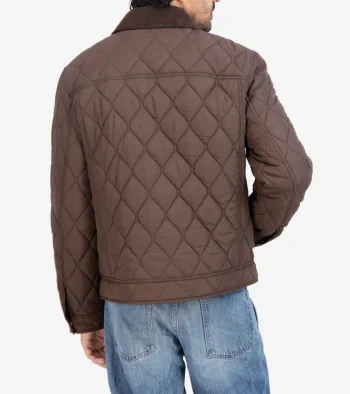 Clearance Cole Haan Men's Diamond-Quilted Short Jacket Brown