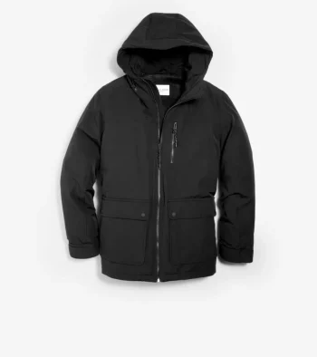 New Cole Haan Men's Down Puffer Jacket Black