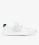 Fashion Cole Haan Men's Grand Crosscourt Modern Tennis Sneakers OpticWhitePerforated-Peacock