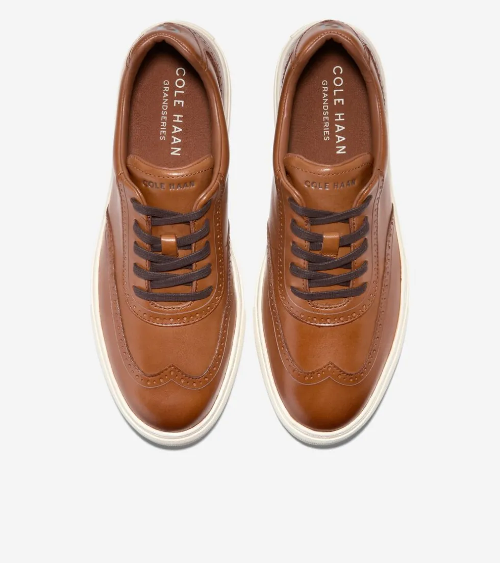mens-grand-kittery-wingtip-sne-SanpMeol-3.webp Discount Cole Haan Men's Grand Kittery Wingtip Sneakers BritishTan-Ivory