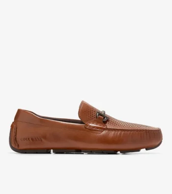 Outlet Cole Haan Men's Grand Laser Bit Driving Loafers BritishTan-Java