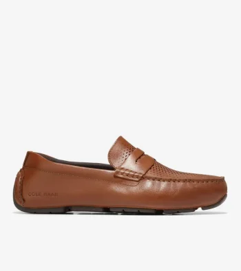 Clearance Cole Haan Men's Grand Laser Penny Driver BritishTan-Java
