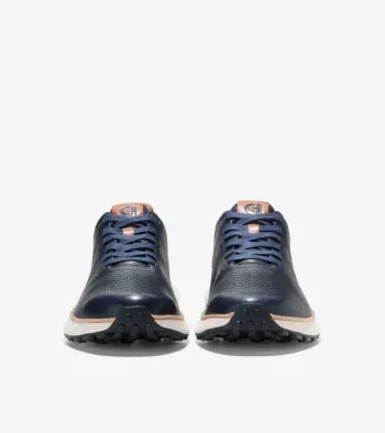 Fashion Cole Haan Men's GrandPrø Ashland Laser Perforated Sneakers NavyBlazer-BritishTan-Ivory