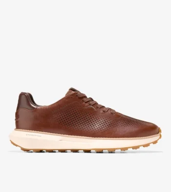 Hot Cole Haan Men's GrandPr&oslash; Ashland Laser Perforated Sneakers Acorn-Madeira-Ivory