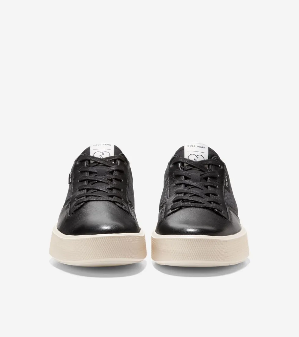 mens-grandproslash-crew-sneake-YOOVYtag-1.webp Online Cole Haan Men's GrandPrø Crew Sneakers Black-Ivory