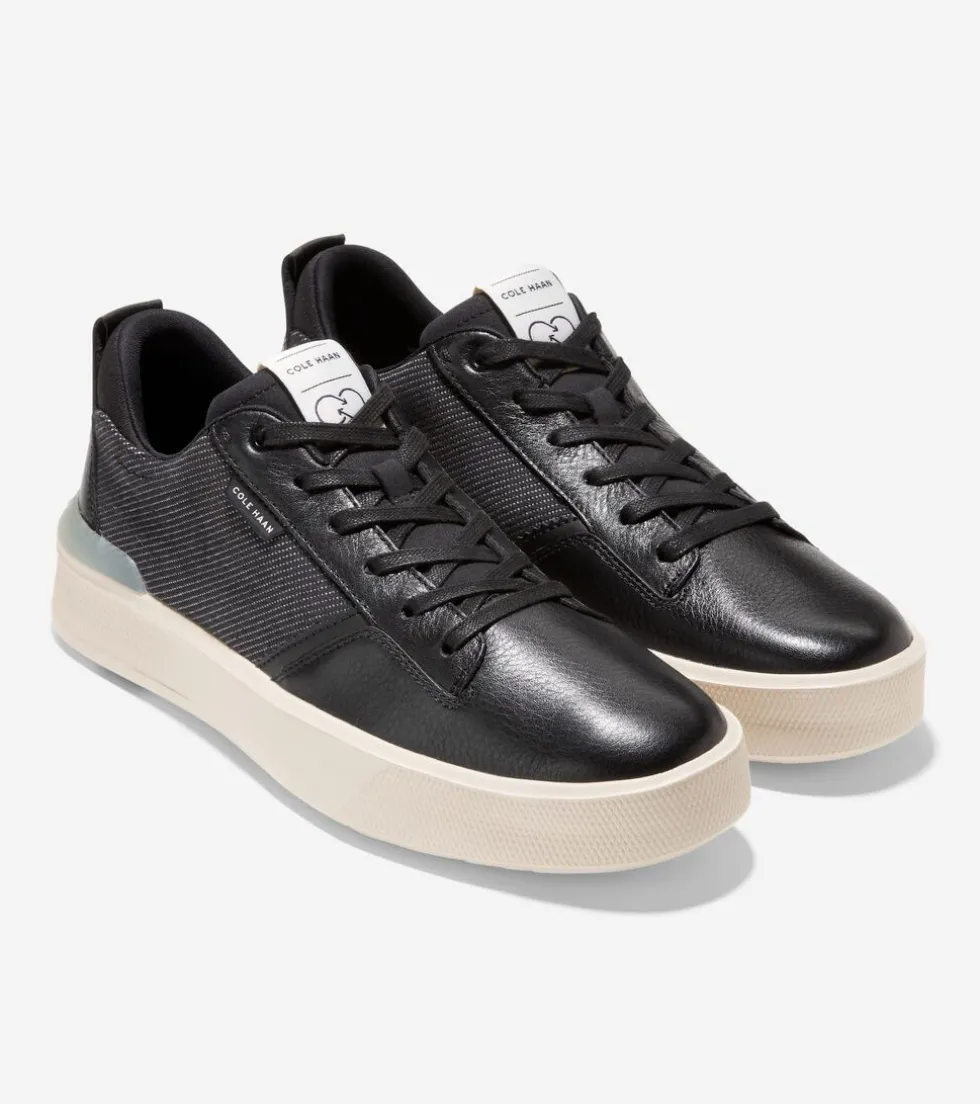 mens-grandproslash-crew-sneake-YOOVYtag-4.webp Online Cole Haan Men's GrandPrø Crew Sneakers Black-Ivory