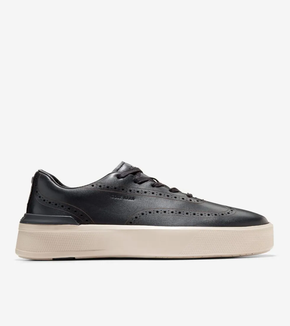 mens-grandproslash-crew-wingti-uUbPTrEN-0.webp Online Cole Haan Men's GrandPrø Crew Wingtip Sneakers Black-Birch