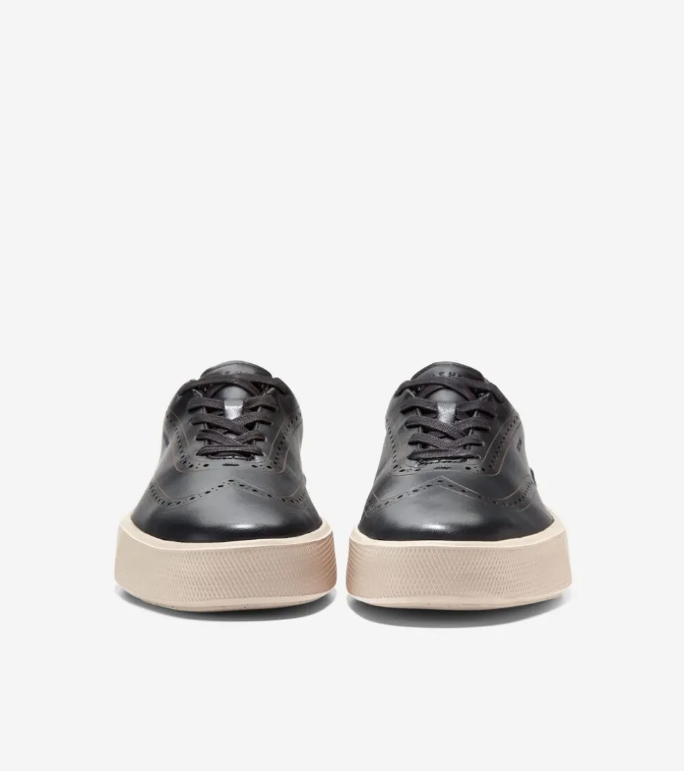 mens-grandproslash-crew-wingti-uUbPTrEN-1.webp Online Cole Haan Men's GrandPrø Crew Wingtip Sneakers Black-Birch
