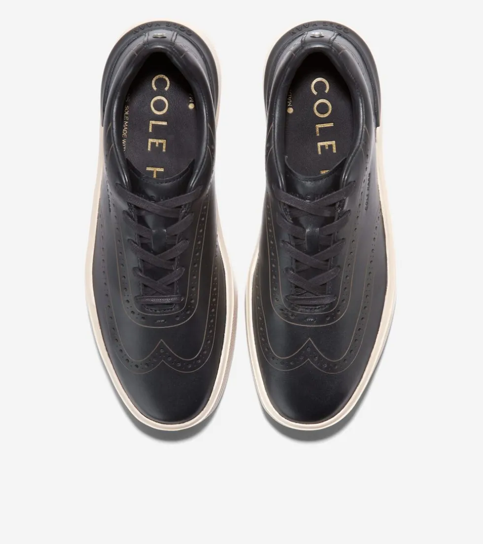 mens-grandproslash-crew-wingti-uUbPTrEN-3.webp Online Cole Haan Men's GrandPrø Crew Wingtip Sneakers Black-Birch