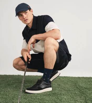 Best Cole Haan Men's GrandPrø Crossover Golf Shoes Black-Ivory