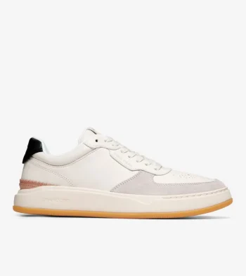New Cole Haan Men's Grandpr&oslash; Crossover Sneaker Ivory-Gum-Black