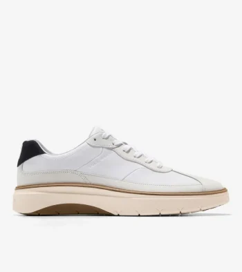 Hot Cole Haan Men's GrandPr&oslash; FeatherArc Bike Toe Sneakers OpticWhite-Ivory-Black