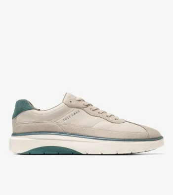 Best Cole Haan Men's GrandPr&oslash; FeatherArc Bike Toe Sneakers OxfordTan-NorthAtlantic