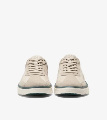 Best Cole Haan Men's GrandPrø FeatherArc Bike Toe Sneakers OxfordTan-NorthAtlantic