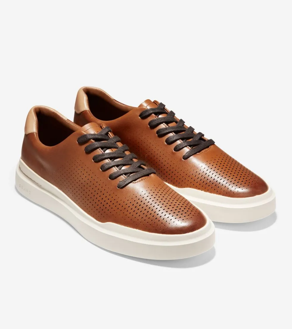 mens-grandproslash-rally-laser-AzwaqHln-4.webp New Cole Haan Men's GrandPrø Rally Laser Cut Sneakers BritishTan-Ivory