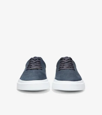 Online Cole Haan Men's GrandPrø Rally Laser Cut Sneakers NavyNubuck