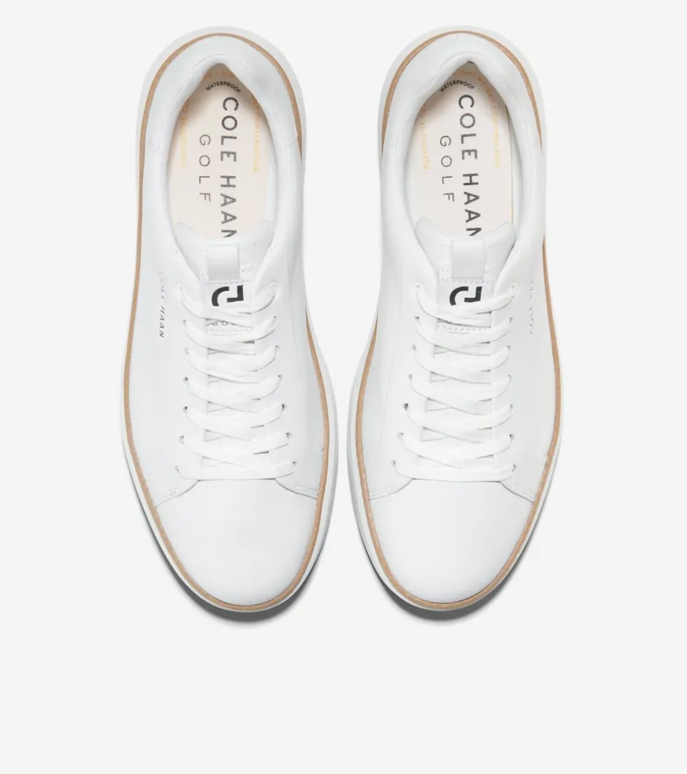 mens-grandproslash-topspin-wat-DBiXgSFj-3.webp Fashion Cole Haan Men's GrandPrø Topspin Waterproof Golf Shoes OpticWhite-Natural