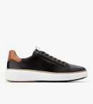New Cole Haan Men's GrandPr&oslash; Topspin Waterproof Golf Shoes Black-PecanBrown-OpticWhite