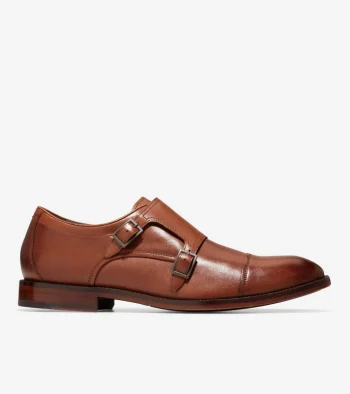 Outlet Cole Haan Men's Harrison Monk Oxfords BritishTan